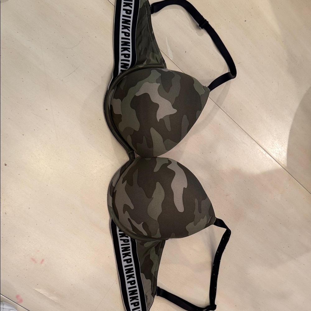 Victoria's Secret Pink Bra with Camouflage Accents